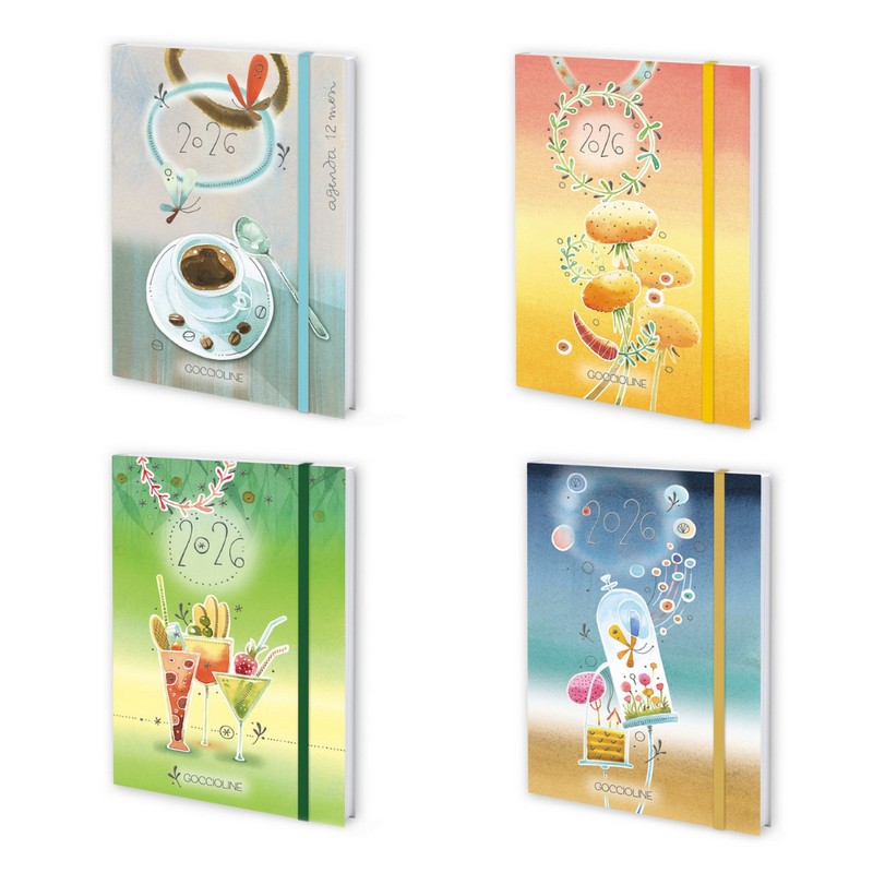 Agenda settimanale 2026 in 4 varianti assortite